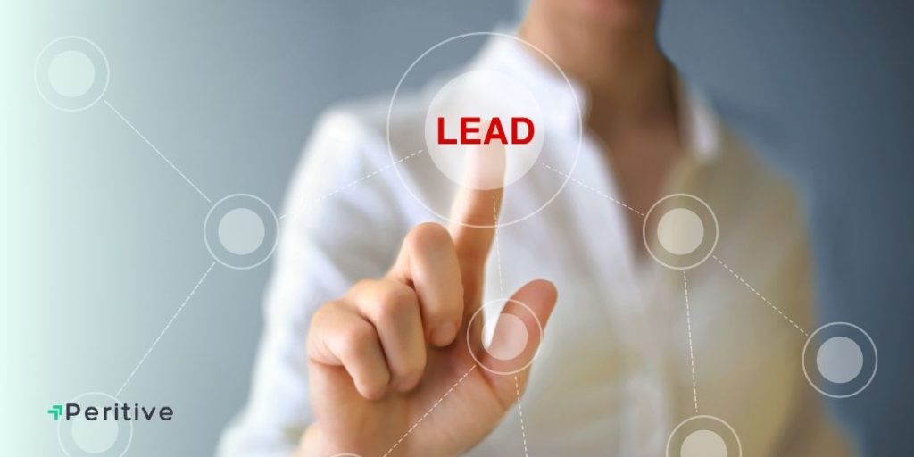 Person selecting a lead icon representing marketing systems that reduce staff workload